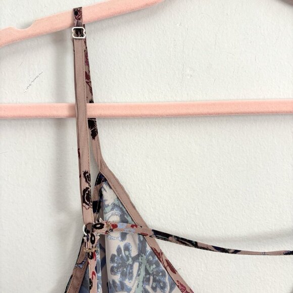 Intimately Free People Your Better Side Midi Slip Dress Pink Floral Size Large - Picture 10 of 10